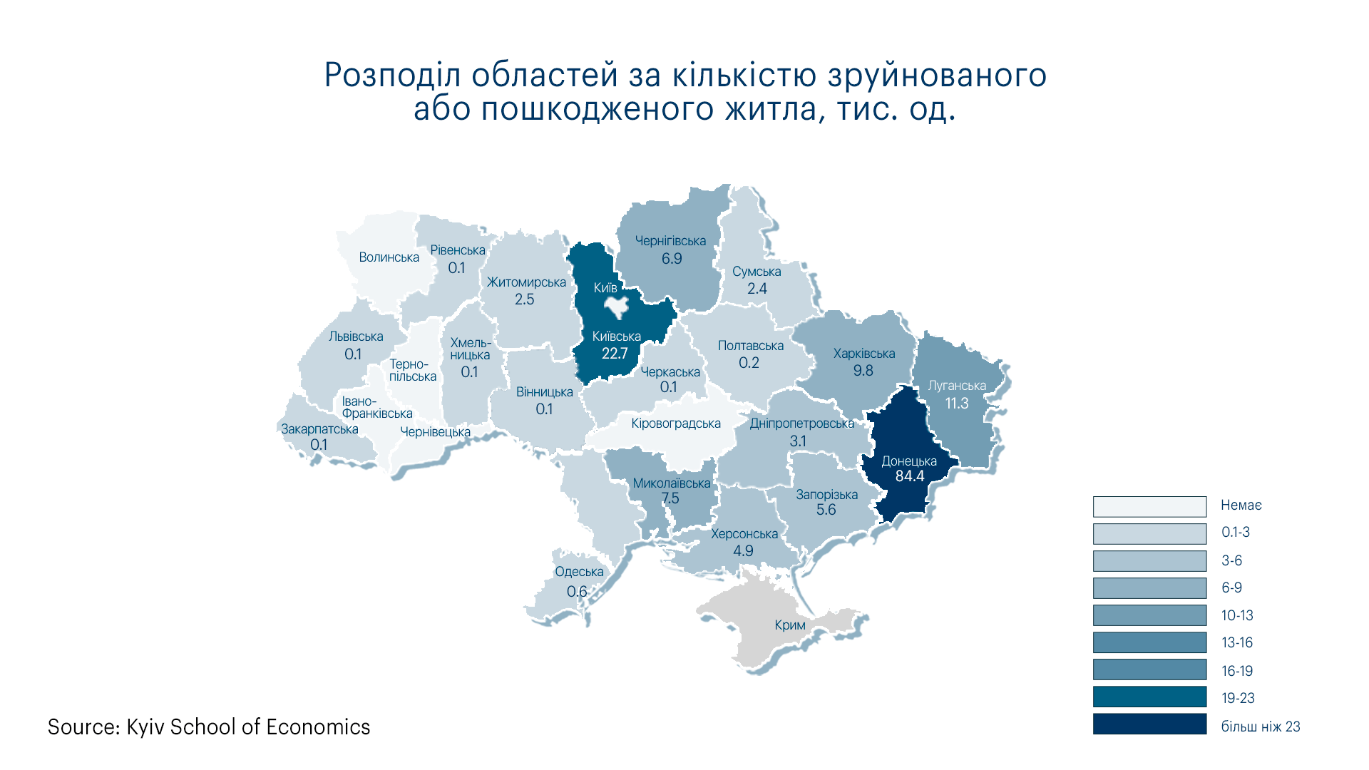 Damages houses map