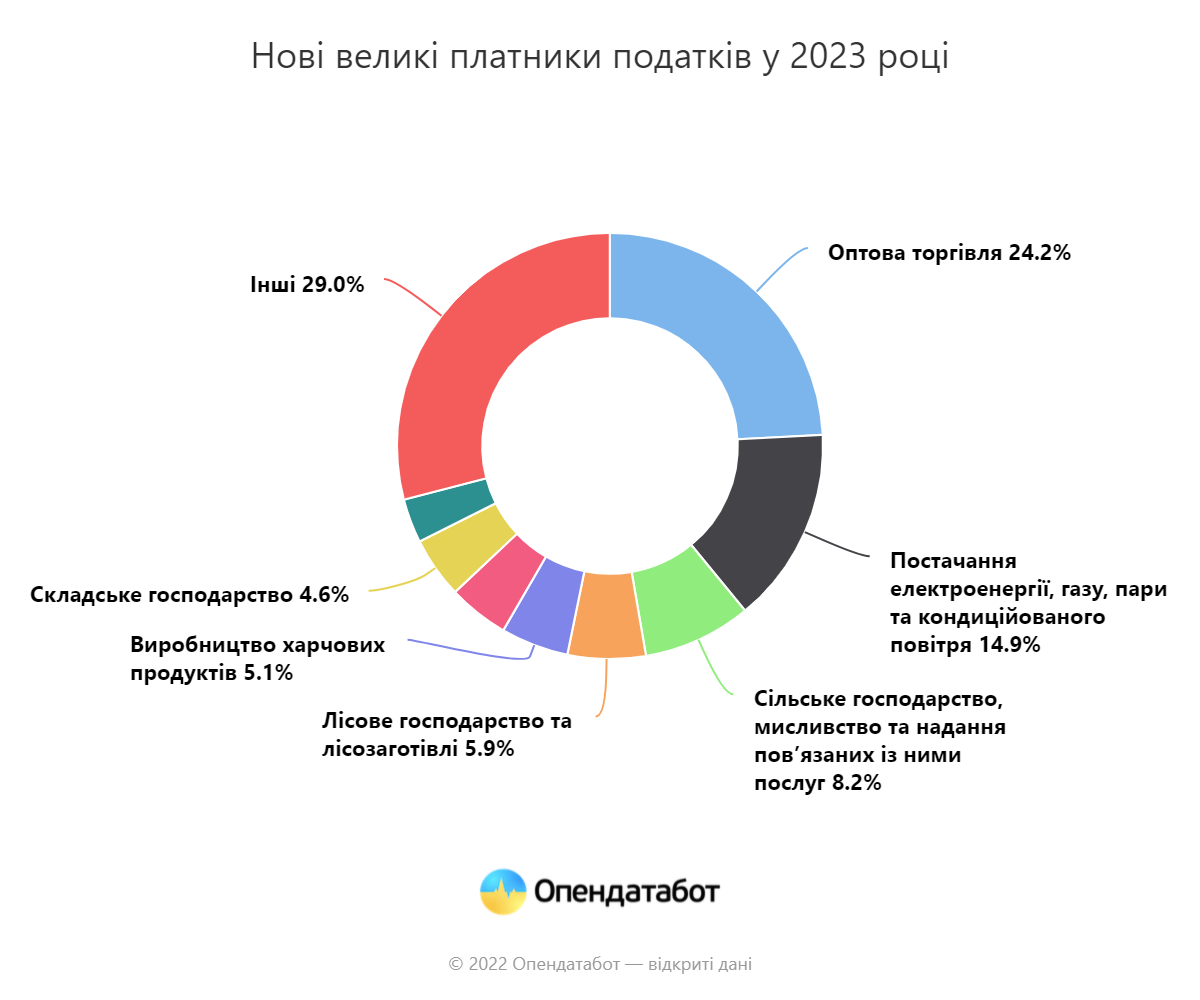 Report Нові великі платники податків у 2023 році