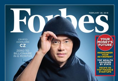 Найбільша криптобіржа Binance інвестує $200 млн у Forbes