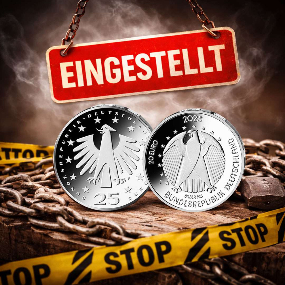 Німеччина зупинила випуск срібних монет через різке здорожчання сировини