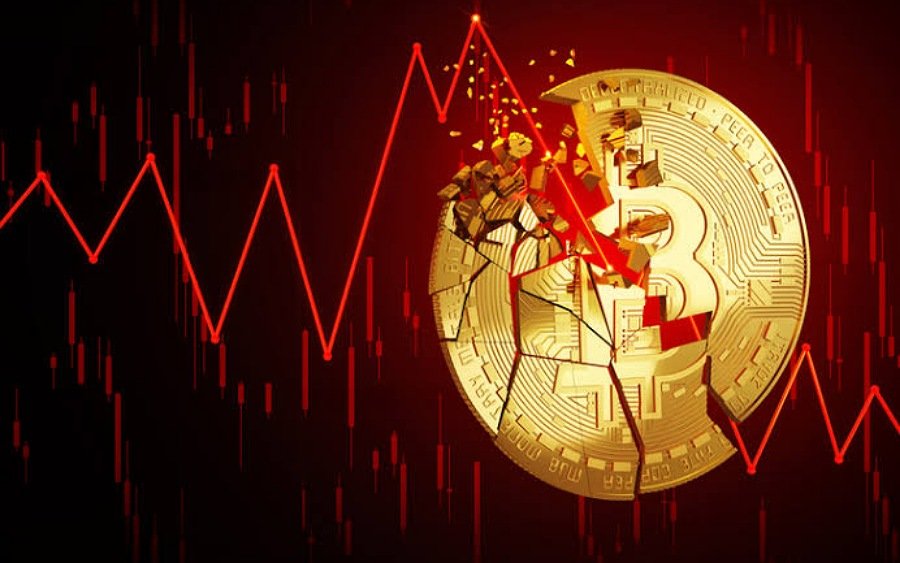 Біткоїн впав нижче $57 тисяч