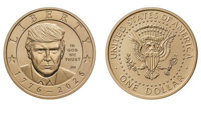 Монетний двір США розпочне карбувати долар із Трампом