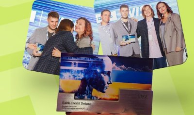 Банк Кредит Дніпро відзначено нагородою за клієнтоорієнтованість та надійність від Visa