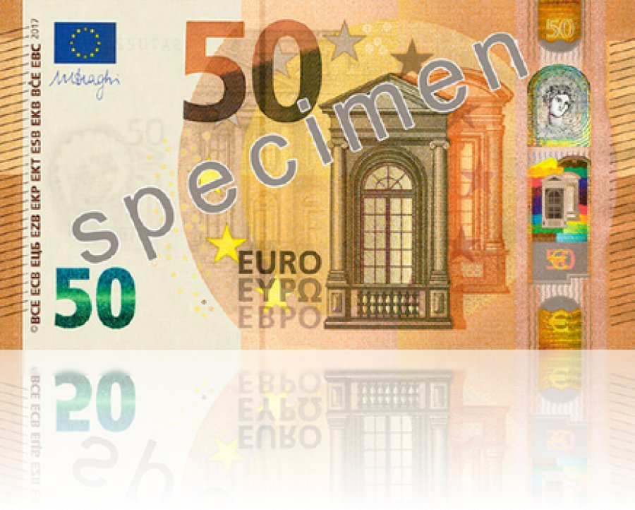ЕЦБ ввел в обращение новые 50 евро