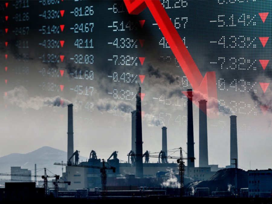 Промислове виробництво в Україні стрімко впало на 6,9%