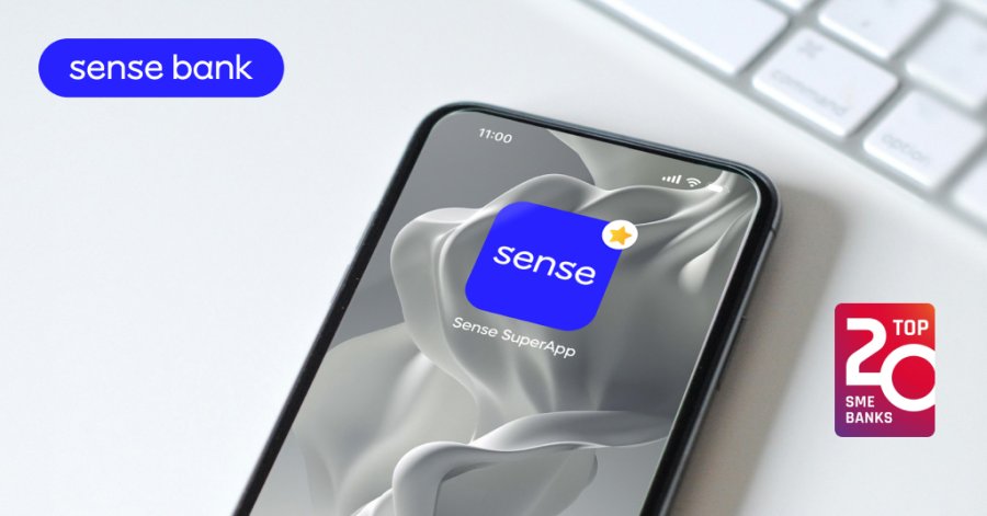 Sense SuperApp увійшов у ТОП-5 цифрових банків для бізнесу в регіоні