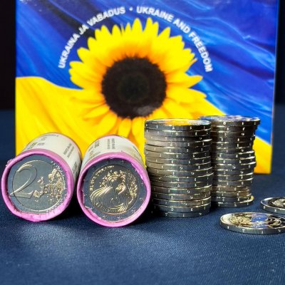 Банк Естонії запустив в обіг монету, присвячену Україні